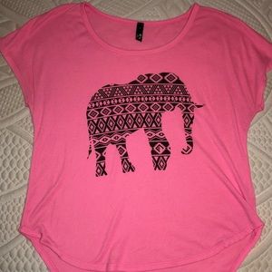 Hot Pink Elephant Top